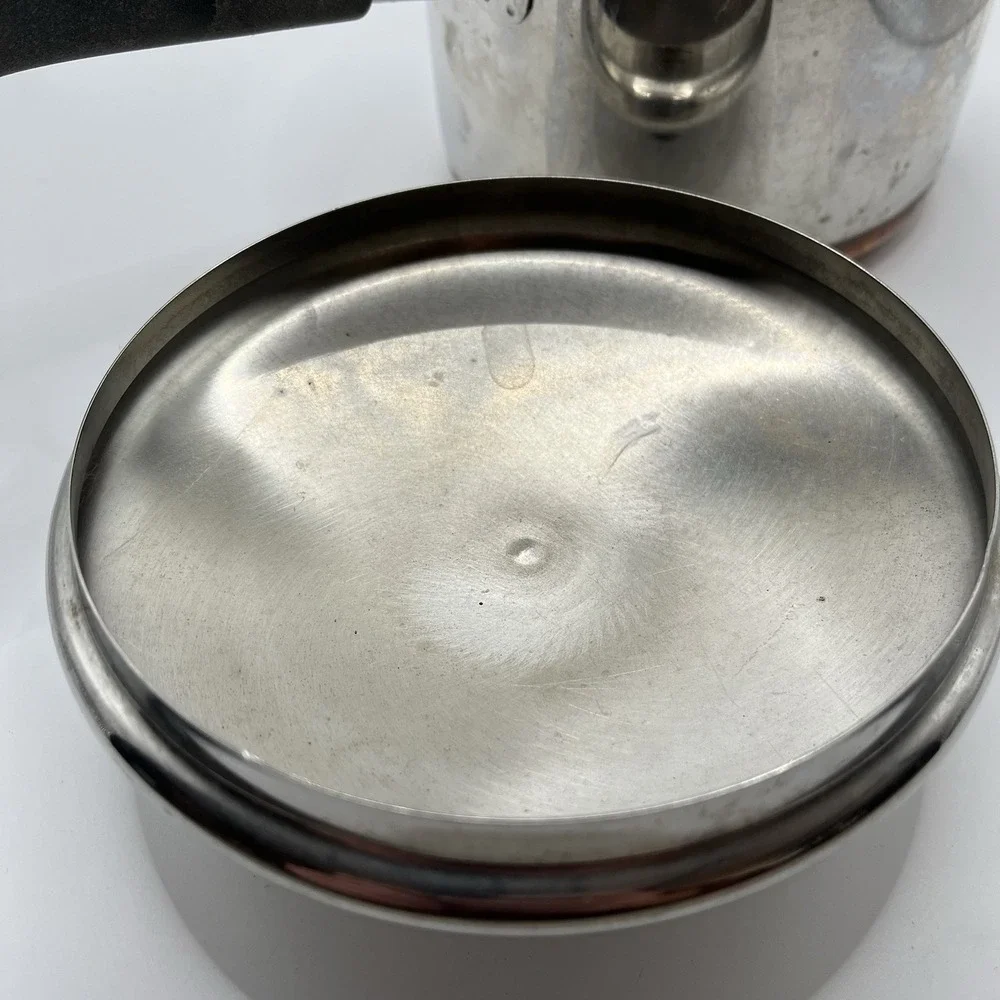 1801 Revere Ware 1 L 2 Qt Stainless Steel Sauce with‎ Lid Made In Clinton IL USA